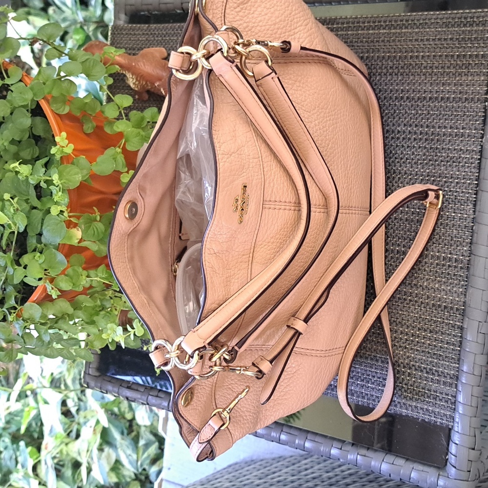 Coach Kelsey BLUSH PINK Soft Leather Satchel, Shoulder or Crossbody GUC - Picture 3 of 10